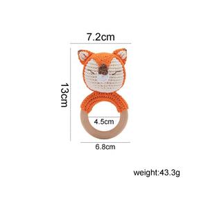 <span class=keywords><strong>Anneau</strong></span> de <span class=keywords><strong>dentition</strong></span> en bois pour bébé, 12 pièces, animaux, jouets pour bébés, Silicone, hochet - Product Image 1