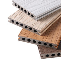 Plancher de terrasse multicouche en WPC fabriqué en Chine, brossé, système de fixation DUAL LOCK, installation facile par clic, style design européen moderne