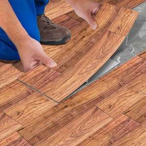 Pegatinas Autoadhesivas de PVC con Aspecto de Grano de Madera Natural, Impermeables y Extraíbles para Pisos DIY para Inquilinos - Product Image 1