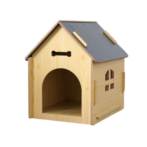 Fertige abnehmbare hölzerne Hundehütte Katzen haus mit Fenster Kleine Innen-Außen kabine Solid Pattern Großhandel Neues Design - Product Image 1
