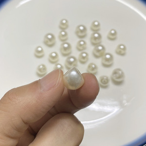 ลูกปัดมุกสีขาวมันวาวทรงกลมแบบกระจายสำหรับเสื้อผ้าและเครื่องประดับ - Product Image 3