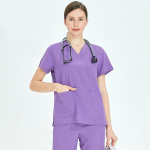 Uniformes de enfermería quirúrgica STRETCH Medical Scrub Sets Hospital Doctores Enfermeras Mujeres Hombres Clínico Secado rápido Estudiante Traje sanitario - Product Image 5