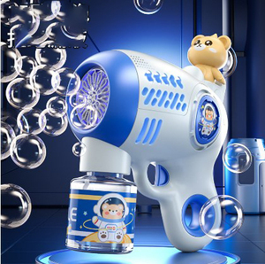 Vente en gros Jouet à bulles Gatling lumineux en plastique-Jeux d'été Pistolet à bulles <span class=keywords><strong>de</strong></span> savon automatique en plein air pour enfants Jouets - Product Image 4