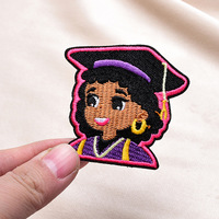 Dianjewelry Patchs PVC Cœur Brodé 'You Are Strong GOD SAYS' thermocollants GRL PWR pour casquettes et vestes imperméables