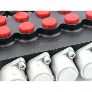 Vanne hydraulique multi-directionnelle P40-U34-U78 40L Min 5 voies manuelle 250bar SAE8 en fonte - Product Image 4