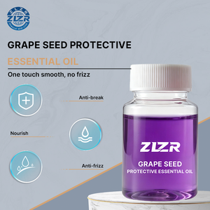 Sérum Capillaire Naturel Bio à l'Huile de Pépins de Raisin, Végétalien, Réparateur, au Gingembre, Acide Hyaluronique, Menthe Poivrée, Vitamines Capillaires Sans Rinçage, Kératine et Acides Aminés - Product Image 3