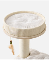 Arbre à chat BENJIE en bois durable et sisal, design moderne et luxueux, adapté aux chatons, jouet pour chat