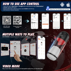 Masturbateur à tasse avec langue qui tourne à 360 degrés, 9 modes, contrôle par application, pour adultes - Product Image 4