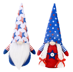 Gnomes en tissu du jour de l'indépendance du 4 <span class=keywords><strong>juillet</strong></span> avec ornements de drapeau américain Gnomes en peluche Gonk du 4 <span class=keywords><strong>juillet</strong></span> - Product Image 5