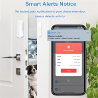 Capteur de porte/fenêtre intelligent WiFi Tuya, détecteurs magnétiques sans fil pour maison intelligente, capteur de niveau