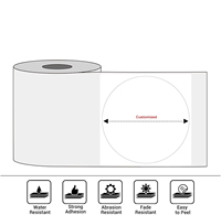 Papier thermique direct blanc 100x100 mm, étiquettes thermiques directes, imperméables, adhésif puissant pour l'emballage des produits