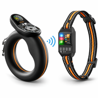 Ensemble de laisse de dressage électronique GPS pour chien, étanche, avec télécommande, portée 1000m, contrôle 9999m, fonctions Bip, Vibration, Statique