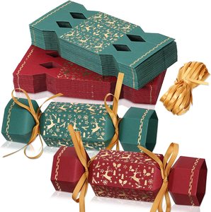 Flat Pack DIY <strong>Custom</strong> Luxury Christmas <strong>Cracker</strong> With Small Gifts Promotional Party Supplies - Product Image 1
