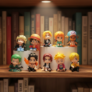 Nuove Action <span class=keywords><strong>Figure</strong></span> Anime <span class=keywords><strong>One</strong></span> <span class=keywords><strong>Piece</strong></span> in PVC, 10 Design <span class=keywords><strong>Mini</strong></span> Stile Q, Personaggi Seduti da Collezione: Luffy, Zoro, Chopper - Product Image 5