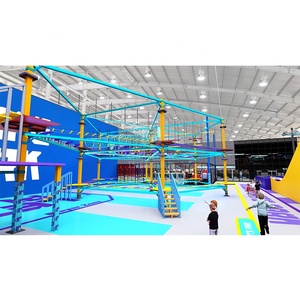 <span class=keywords><strong>Parque</strong></span> de Trampolines Qiaoqiao de 4900 Metros Cuadrados, Negocio de <span class=keywords><strong>Parque</strong></span> Infantil Interior, Diseño Moderno, Instalaciones de <span class=keywords><strong>Parque</strong></span> de Atracciones, Toboganes - Product Image 2