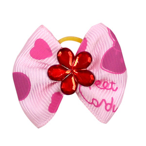 ربطات شعر فاخرة صديقة للبيئة ومريحة وناعمة من القطن المطبوع بالزهور للكلاب/القطط - ملحقات للحيوانات الأليفة لمهرجان الهالوين - Product Image 6