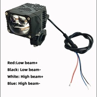 Feux de brouillard mini LED pour moto Sanvi S15, projecteurs 12V-24V 6000K 33W-58W, garantie 12 mois, projecteur auxiliaire