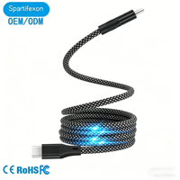 Cable de Carga USB Tipo-C PD Portátil de 60W, 3 en 1, Magnético, Carga Rápida de 3A, Aleación de Aluminio, Trenzado de Nailon, Almacenamiento para Viajes, Computadora