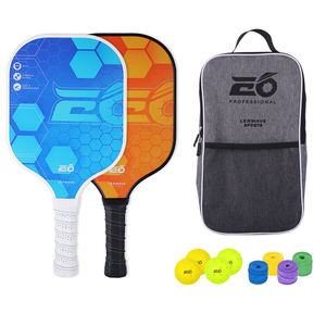 Juego <span class=keywords><strong>de</strong></span> Palas <span class=keywords><strong>de</strong></span> Pickleball Premium <span class=keywords><strong>de</strong></span> Grafito y Fibra <span class=keywords><strong>de</strong></span> Carbono con Bolsa para Pelotas - Product Image 1