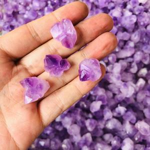 คริสตัลธรรมชาติขนาดเล็ก ดอกอะมีทิสต์ จุดปลายดอกอะมีทิสต์ดิบ สำหรับการบำบัด - Product Image 5