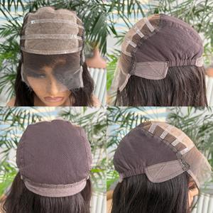 העליון משי פאות רפואיות עם עור סיליקון 100% קשור ביד האירופית שיער ללא זוהר מותאם אישית עבור alopecia - Product Image 2