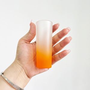 Logotipo Personalizado, Diseño de Logotipo Personalizado, Vasos de Sublimación en Blanco de 2.5 Oz, Color Degradado, Vaso de Whisky Esmerilado - Product Image 2