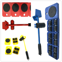 5 pièces ensemble de déménageurs de meubles en acier robuste outil de déménagement marchandises Transport outils de levage en gros