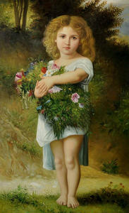 ภาพวาดชิ้นเอกชื่อดัง ภาพเหมือนจริงของบูเกอโร ภาพแม่<span class=keywords><strong>และ</strong></span><span class=keywords><strong>เด็ก</strong></span> ภาพวาดสีน้ำมันรูปนางฟ้า - Product Image 2