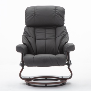 Sillón reclinable giratorio manual de diseño moderno con otomana PU + PVC, de diseño moderno, de la marca - Product Image 4