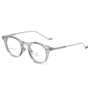 Nuovo all'ingrosso <span class=keywords><strong>Vintage</strong></span> lega di titanio Anti blu luce di metallo occhiali per gli uomini occhiali da vista quadri rotondi di alta qualità - Product Image 3