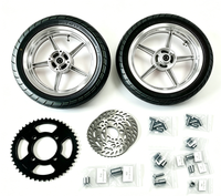 HSKABIN Nouveau pneu de rechange tout-terrain 120/70-14 et 110/70-14 pour moto, avec chambre à air, compatible Razor/T E-bike, garantie 12 mois