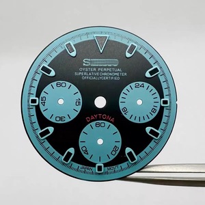Piezas de Reloj, Cronógrafo de 3 Ojos, Esfera de 29.5MM, Verde Luminoso, Compatible con el Movimiento VK63 - Product Image 2