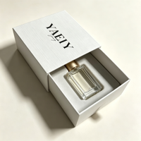 Boîte à tiroir texturée de luxe avec logo personnalisé, emballage cadeau en carton pour parfum, flacon cosmétique, flacon de sérum et ampoule