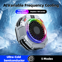 Refroidisseur de téléphone intelligent à semi-conducteurs AntarcChill AI avec contrôle de température, magnétique/à clipser, RGB, pour gaming, avec grande surface de refroidissement