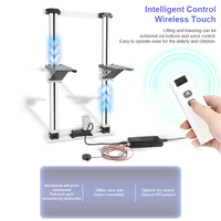 Armazenamento Inteligente Automático com Sistema de Elevação de Portas, Mecanismo de Elevação para Cozinha, Cesto de Armário Suspenso Vertical Elétrico de Parede