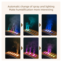Humidificateur d'air dynamique à pulvérisation, diffuseur d'arômes portable à télécommande, ultrasonique électrique, capacité 300 ml, avec haut-parleur musical