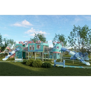 Nhỏ Nhựa Sân Chơi Ngoài Trời Thiết Bị Trẻ Em Vườn Chơi Thiết Lập Trượt Cho Trẻ Em Vui Chơi Giải Trí Công Viên - Product Image 4