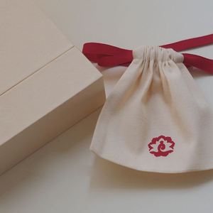 Personalized Small Cotton Dust <b>Pouch</b> Custom Made Cotton <b>Drawstring</b> <b>Pouch</b> - Product Image 2