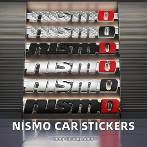 Autocollants de voiture en métal avec logo NISMO pour tous les modèles Nissan, autocollants 3D adhésifs, emblèmes, badges, résistants à l'eau et à la décoloration, extérieur - Product Image 2
