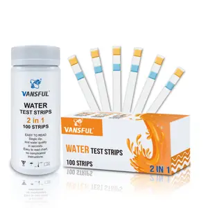 Water Pool Wholesale 2 In 1 Pool Spa Hot Tub Water Test Strips Pool Testing Strips Suppliers