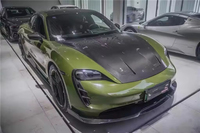 Capot en fibre de carbone pour Porsche Taycan 2019-2022, capot avant modifié en fibre de carbone, couvercle de capot moteur Taycan