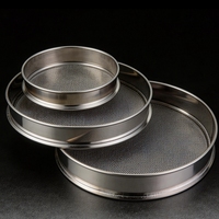 Tamis d'échantillonnage robuste en acier inoxydable 304 chromé, maille 2-2800, pour laboratoire alimentaire et usage industriel