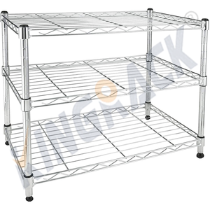 Промышленный прочный металлический органайзер 609x457x1800 мм, полка из проволочной сетки для кухни, кладовой, гаража, многоцелевой - Product Image 3