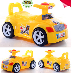 Police Car Baby Potty Glider With Music Mixed Colors Plastic Toddler Training Seat - Product Image 4