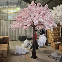 Pohon Bunga Plastik 3m, Pohon Sakura Buatan Besar, Pohon Persik, Tahan Lama, Untuk Dalam & Luar Ruangan, Dekorasi Thanksgiving & Paskah