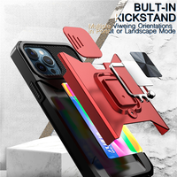 Étui de Protection pour objectif coulissant pour iPhone 13 11 12 Pro Max X XS Max XR 7 8 Plus 11Pro, coque robuste avec anneau de support