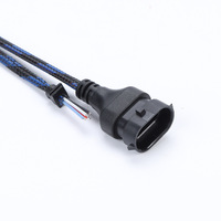 Connecteur de phare automobile LED, clip de fixation arrière, faisceau de câblage d'alimentation, terminal de type à emboîtement, câble de conduite à âme en cuivre, gaine en PVC