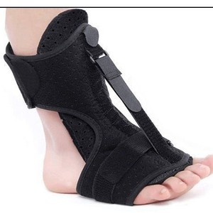 Orthèse pour pied tombant, attelle de cheville noire réglable, aide à la rééducation médicale - Product Image 4