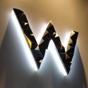 Benutzer definierte Neon werbung beleuchtete Außen leuchte Led Letter Business Store Front zeichen 3D Acryl Elektronisches Zeichen