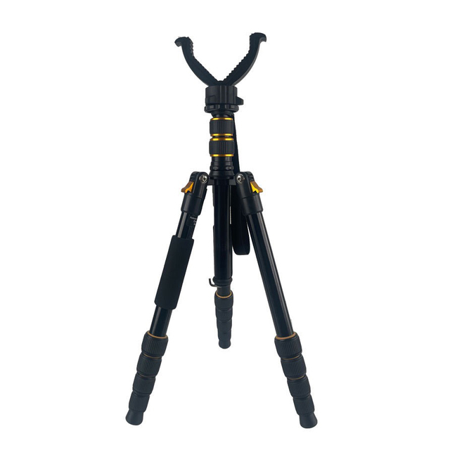 1.6M Hunting Equipment Adjustable Accessories 360° V Shaped Rotating Yoke  Hunting Tripod Shooting Stick Camera Tripod